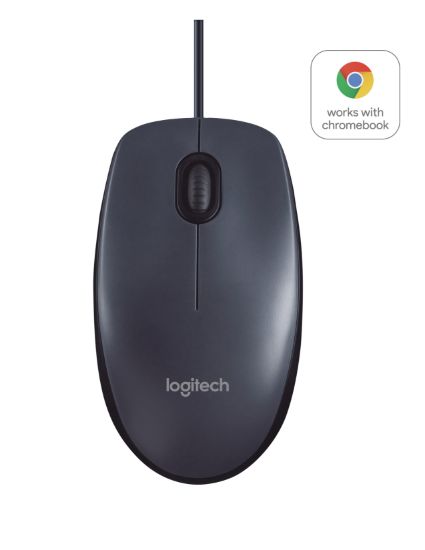 Image de Logitech B100 souris Bureau Ambidextre USB Type-A Optique 800 DPI (910-003357)
