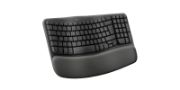 Image de Logitech Wave Keys clavier Bureau RF sans fil + Bluetooth AZERTY Belge Graphite (920-012292)