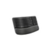 Image de Logitech Wave Keys clavier Bureau RF sans fil + Bluetooth AZERTY Belge Graphite (920-012292)
