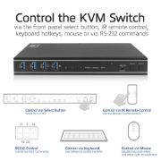 Image de ACT Commutateur KVM 2 ports double HDMI 4K@60Hz, USB 3.2 Gen1 (USB 3.0) (AC7914)