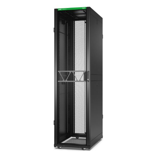 Image de APC Rack Netshelter SX Server, 2e génération, 48U, 2 258H x 600L x 1 070D mm, avec panneaux latéraux, noir (AR3107B2)