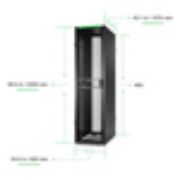 Image de APC Rack Netshelter SX Server, 2e génération, 48U, 2 258H x 600L x 1 070D mm, avec panneaux latéraux, noir (AR3107B2)