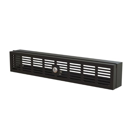 Image de StarTech.com Panneau de sécurité pour rack serveur 2U de 48,3 cm - Montage en rack - Articulé (RKSECLK2U)