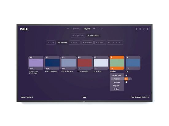 Image de NEC MultiSync MA491-MPi4 Écran plat de signalisation numérique 124,5 cm (49") LCD 500 cd/m² 4K Ultra HD Noir Intégré dans le processeur 24/7 (60005370)