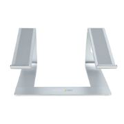 Image de StarTech.com Support Ordinateur Portable (5kg) - Socle Ordinateur Portable en Aluminium, Argenté - Réhausseur PC pour MacBook Air/Pro, Dell XPS, Lenovo - Élévateur/Su ... (LAPTOP-STAND-SILVER)