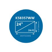 Image de Kensington Filtre de confidentialité magnétique MagPro™ pour moniteurs 24" (16:9) (K58357WW)