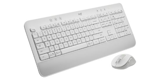 Image de Logitech Signature MK650 Combo For Business clavier Souris incluse Bureau Bluetooth QWERTY US International Blanc (920-011032)