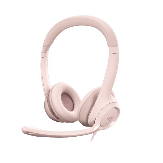 Image de Logitech H390 Casque Avec fil Arceau Bureau/Centre d'appels USB Type-A Rose (981-001281)