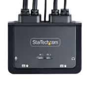 Image de StarTech.com commutateur écran, clavier et souris Noir (C2-D46-UAC-CBL-KVM)