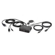 Image de StarTech.com commutateur écran, clavier et souris Noir (C2-H46-UAC-CBL-KVM)