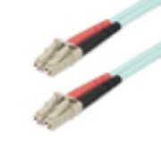 Image de StarTech.com Câble à Fibre Optique Multimode LC/UPC vers LC/UPC OM4, Fibre LOMMF/VCSEL Zipcord 50/125µm, Réseaux 100G, Faible Perte d'Insertion, Cordon de Raccordement Fibre ... (450FBLCLC20)