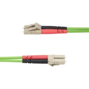 Image de StarTech.com Câble Fibre Optique Multimode OM5 LC à LC (UPC) de 5m, Cordon/Jarretière/Connecteur Fibre Optique 50/125µm Duplex LOMMF Zipcord, VCSEL, 40G/100G, Insensib ... (LCLCL-5M-OM5-FIBER)
