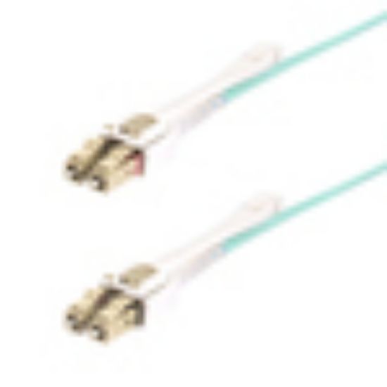 Image de StarTech.com Câble Fibre Optique Multimode LC à LC (UPC) OM4 de 10m avec Languettes Push-Pull, 50/125µm, Réseaux 100G, Insensible à la Courbure, Faible Perte d'Insertion, C ... (450FBLCLC10PP)