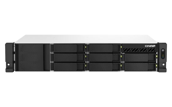 Image de QNAP TS-873AeU-RP NAS Rack (2 U) Ryzen Embedded V1500B 4 Go DDR4 0 To QuTS hero Noir (TS-873AEU-RP-4G)
