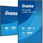 Image de iiyama Écran d'affichage dynamique Écran plat de signalisation numérique 2,17 m (85.6") LCD Wifi 500 cd/m² 4K Ultra HD Noir Intégré dans le processeur Android 11 24/7 (LH8675UHS-B2AG)