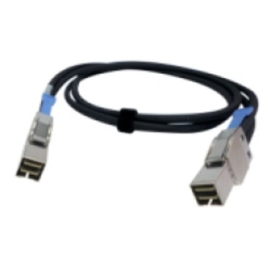 Image de QNAP câble Serial Attached SCSI (SAS) 0,5 m Noir (CAB-SAS05M-8644)