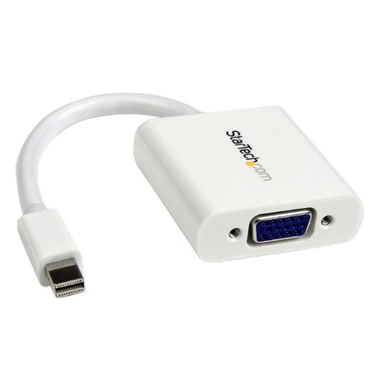 Image de StarTech.com Adaptateur / Convertisseur vidéo Mini DisplayPort vers VGA - M/F - 1920x1200 - Blanc (MDP2VGAW)
