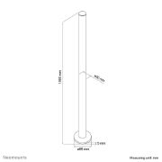 Image de Neomounts Extension pour support d'écran à fixer - h100 cm (FPMA-D9POLE)