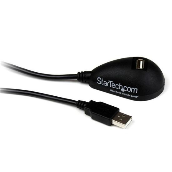 Image de StarTech.com Câble d'Extension Mâle/Femelle USB 2.0 de 1.50m - Prolongateur USB pour Bureau (USBEXTAA5DSK)