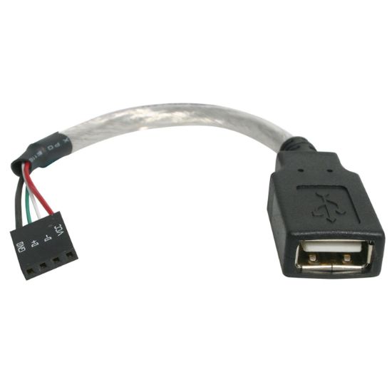 Image de StarTech.com Câble USB 2.0 de 15 cm - USB A femelle vers adaptateur USB carte mère 4 broches F/F (USBMBADAPT)