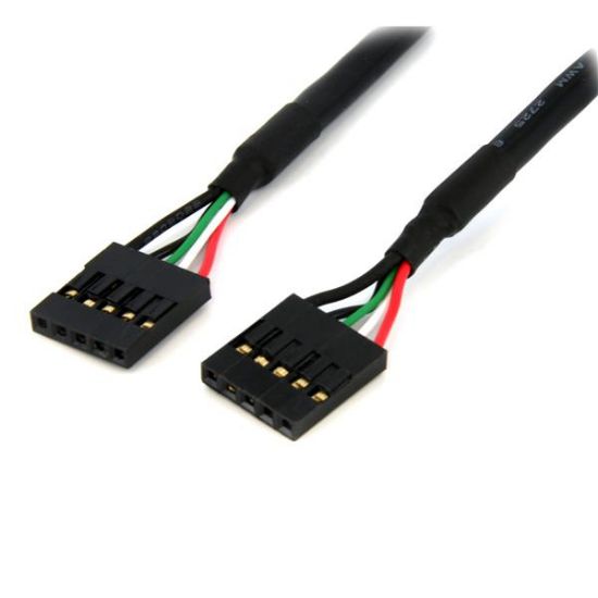 Image de StarTech.com Câble adaptateur interne de carte mère 60 cm 5 broches USB IDC F/F (USBINT5PIN24)