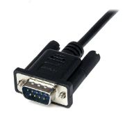 Image de StarTech.com Câble Null Modem Croisé Série RS232 DB9 2 m - Noir (SCNM9FM2MBK)