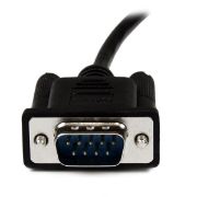 Image de StarTech.com Câble Null Modem Croisé Série RS232 DB9 2 m - Noir (SCNM9FM2MBK)