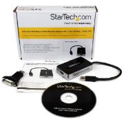 Image de StarTech.com Adaptateur Vidéo Carte Graphique Externe USB 3.0 vers HDMI- avec Hub USB - 1920x1200 (USB32HDEH)