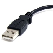 Image de StarTech.com Câble Micro USB 15 cm - A vers Micro B - USB 2.0 - Noir (UUSBHAUB6IN)