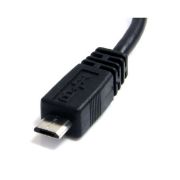 Image de StarTech.com Câble Micro USB 15 cm - A vers Micro B - USB 2.0 - Noir (UUSBHAUB6IN)