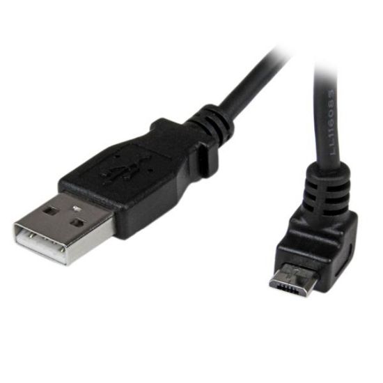 Image de StarTech.com Câble Micro USB 1 m - A vers Micro B coudé 90° vers le haut (USBAUB1MU)