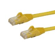 Image de StarTech.com Câble réseau Cat6 Gigabit UTP sans crochet de 1m - Cordon Ethernet RJ45 anti-accroc - M/M - Jaune (N6PATC1MYL)
