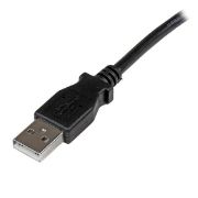 Image de StarTech.com Câble USB 2.0 A vers USB B Coudé à Gauche Mâle / Mâle pour imprimante - 1 m - Noir (USBAB1ML)