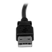 Image de StarTech.com Câble USB 2.0 A vers USB B Coudé à Gauche Mâle / Mâle pour imprimante - 1 m - Noir (USBAB1ML)