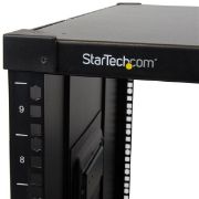 Image de StarTech.com Rack 9U à Châssis Ouvert avec Roulettes - Armoire Portable à 4 Montants et 23" de Profondeur pour Équipement Réseau, Données et Serveur 19" - Capacité de 99kg (RK960CP)