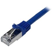 Image de StarTech.com Câble réseau Cat6 blindé SFTP sans crochet de 1 m - Cordon Ethernet RJ45 anti-accroc - M/M - Bleu (N6SPAT1MBL)