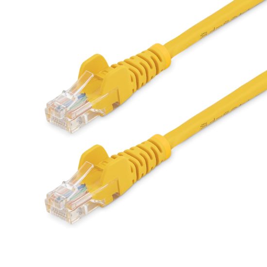 Image de StarTech.com Câble réseau Cat5e sans crochet de 7 m - Jaune (45PAT7MYL)