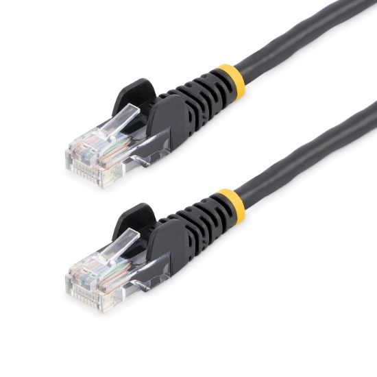 Image de StarTech.com Câble réseau Cat5e sans crochet de 7 m - Noir (45PAT7MBK)