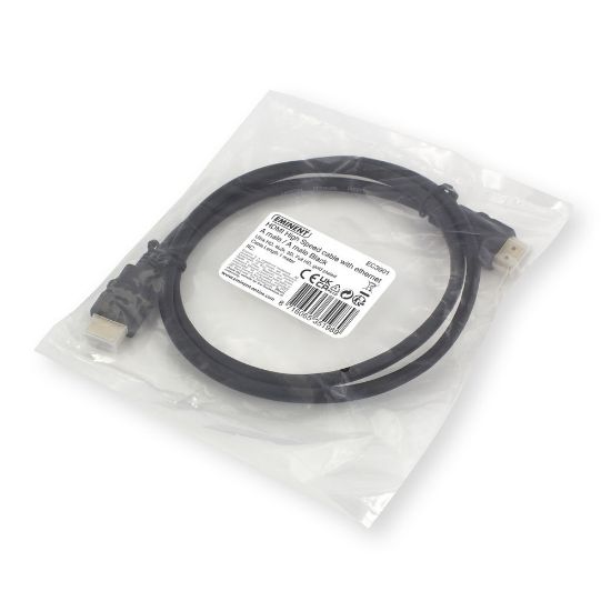 Image de Ewent câble HDMI 1 m HDMI Type A (Standard) Noir (EC3901)