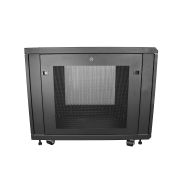 Image de StarTech.com Armoire Rack Serveur 12U à 4 Montants, Armoire Verrouillable 19" pour Ordinateur/AV/Équipement IT, Rack Réseau pour Bureau/Domicile avec Roulettes et Rails de Mont ... (RK1233BKM)