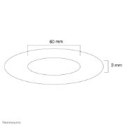 Image de Neomounts Rosace encastrable au plafond - diam. 60 mm (FPMA-CRS6)