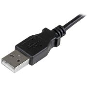 Image de StarTech.com Câble USB vers Micro USB coudé à angle droit de 50 cm - 0,25 mm² - M/M - Noir (USBAUB50CMRA)