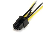 Image de StarTech.com Câble adaptateur d'alimentation SATA vers carte vidéo PCI Express 6 broches de 15 cm (SATPCIEXADAP)