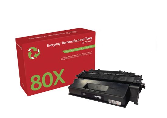 Image de Toner remanufacturé Mono Everyday™ de Xerox compatible avec HP 80X (CF280X), Grande capacité (006R03027)