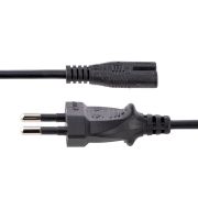 Image de StarTech.com Câble d'Alimentation pour Ordinateur Portable de 2m - Prise EU vers Connecteur C7, 2,5A 250WG, 18AWG - Câble d'Alimentation pour Imprimante - Cordon Alime ... (752E-2M-POWER-LEAD)