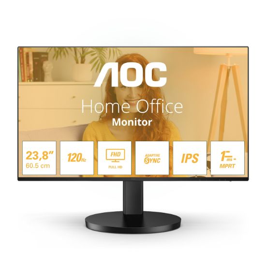 Image de AOC écran plat de PC 60,5 cm (23.8") 1920 x 1080 pixels Full HD LED Noir (24B3HA2)