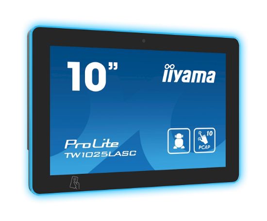 Image de iiyama écrans d’affichage de salle de réunion 25,6 cm (10.1") 1280 x 800 pixels LED Wi-Fi 4 (802.11n), 802.11g, 802.11b Noir Plastique Bluetooth (TW1025LASC-B1PNR)