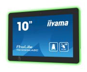 Image de iiyama écrans d’affichage de salle de réunion 25,6 cm (10.1") 1280 x 800 pixels LED Wi-Fi 4 (802.11n), 802.11g, 802.11b Noir Plastique Bluetooth (TW1025LASC-B1PNR)