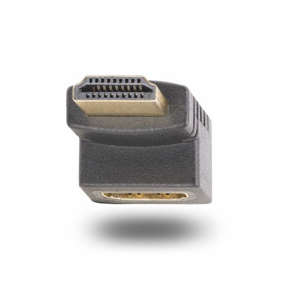 Image de StarTech.com Adaptateur HDMI 2.0 à Angle Droit Vertical, Mâle vers Femelle, Économiseur de Port HDMI Vertical à 90 Degrés, 4K 60Hz, Extension Coudé pour HDMI à Haut Débit, ... (HDMI2HDMIMFDN)