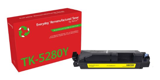 Image de Toner remanufacturé Jaune Everyday™ de Xerox compatible avec Kyocera TK-5280Y, Capacité standard (006R04819)